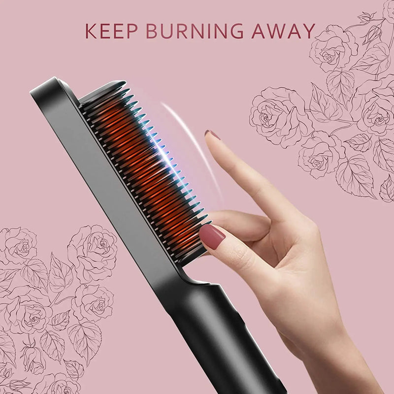 ANTI FRIZ Escova Ultra Shine - Alisa e Ilumina Seus Fios!