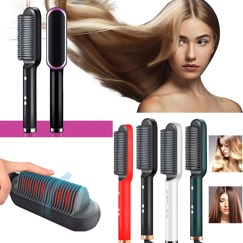 ANTI FRIZ Escova Ultra Shine - Alisa e Ilumina Seus Fios!
