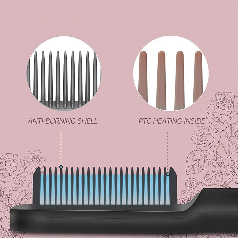 ANTI FRIZ Escova Ultra Shine - Alisa e Ilumina Seus Fios!