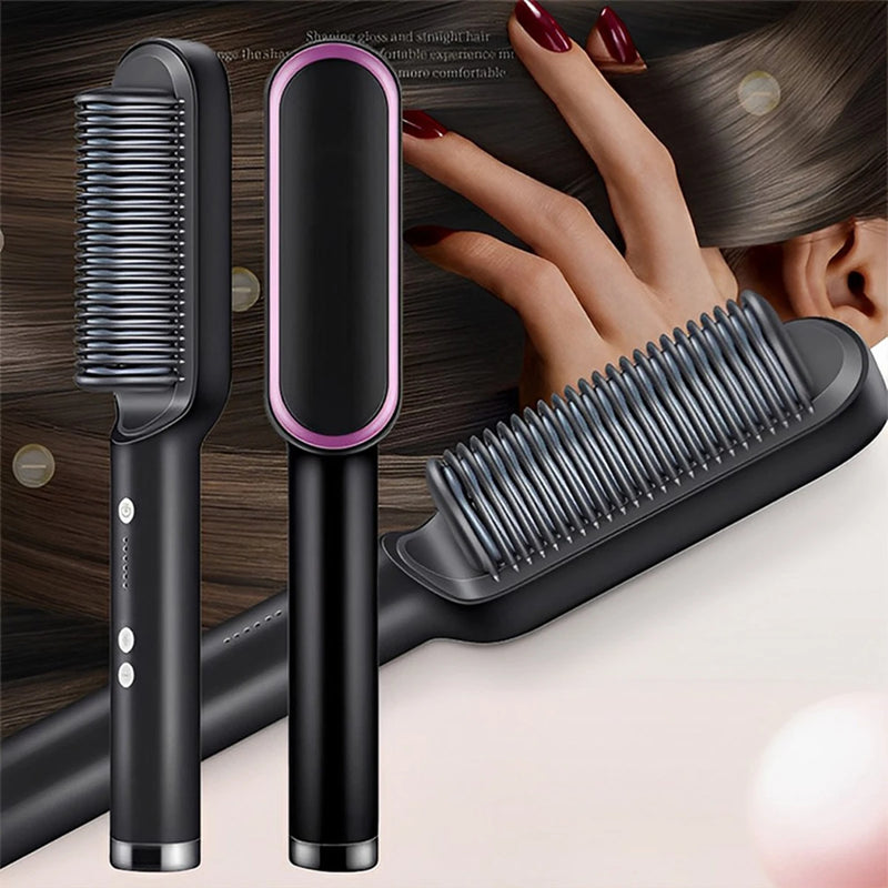 ANTI FRIZ Escova Ultra Shine - Alisa e Ilumina Seus Fios!